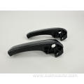 Black carbon fiber door handles